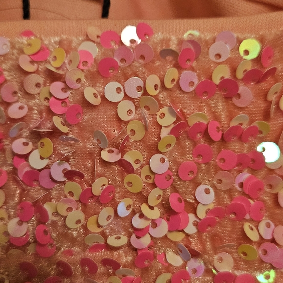 Pink Sequin Flared Pants 12 Nasty Gal COACHELLA FESTIVAL Costume - Picture 4 of 4